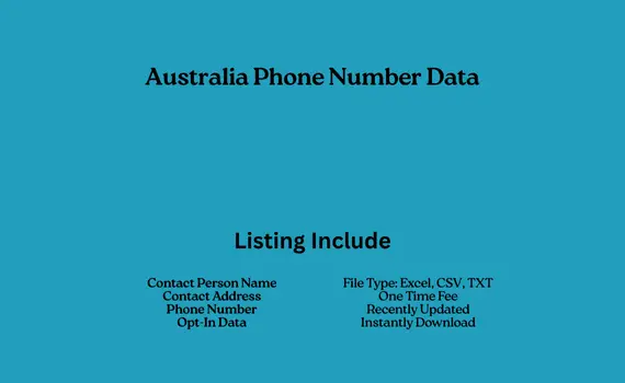 Australia phone number data