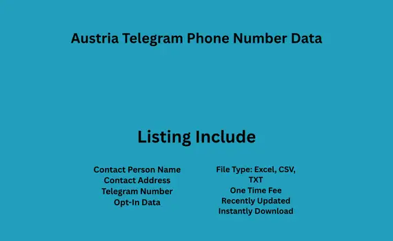 Austria telegram phone number data