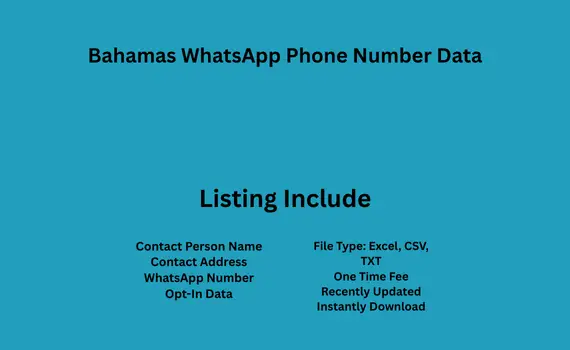 Bahamas whatsapp phone number data