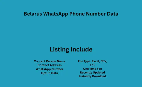 Belarus whatsapp phone number data