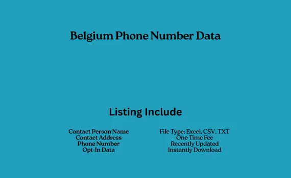 Belgium phone number data