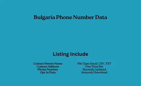 Bulgaria phone number data