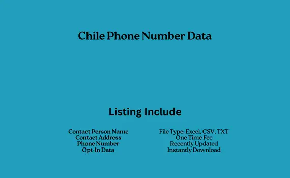 Chile phone number data