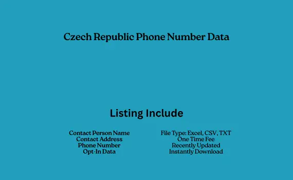 Czech Republic phone number data