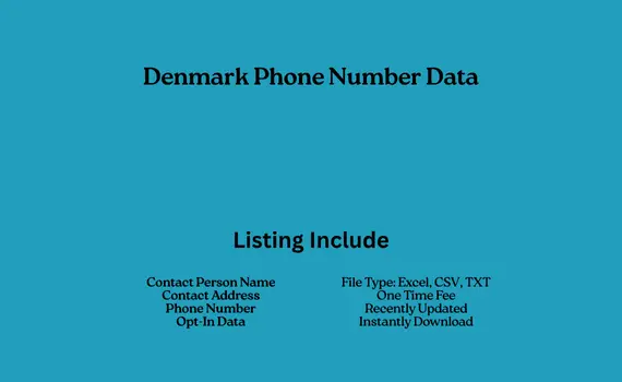 Denmark phone number data
