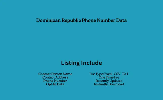 Dominican Republic phone number data