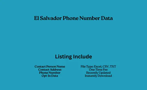 El Salvador phone number data