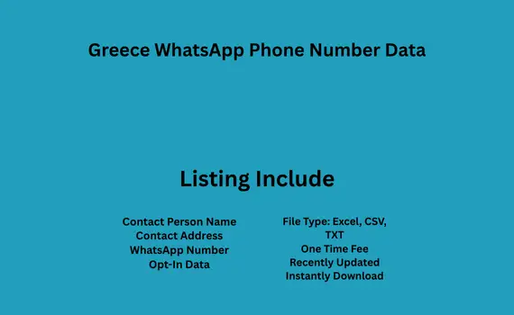 Greece whatsapp phone number data