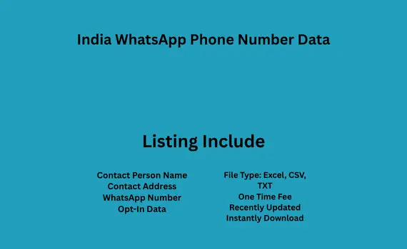 India whatsapp phone number data