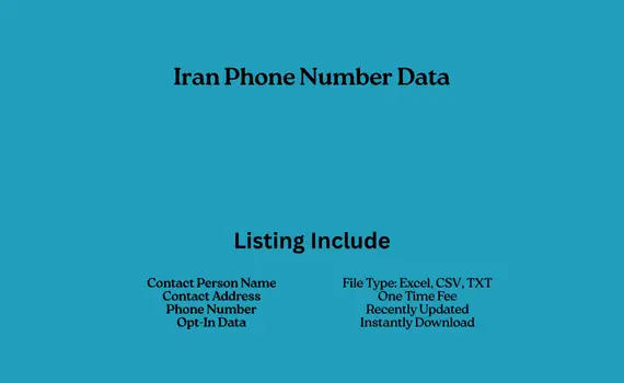 Iran phone number data