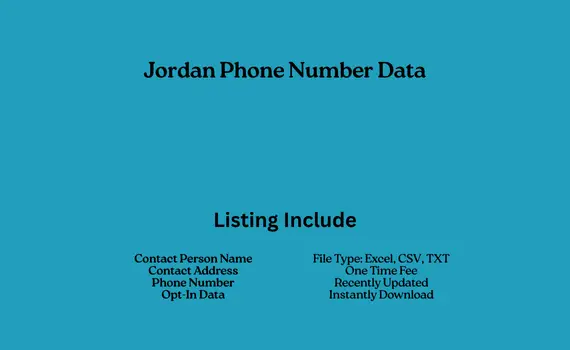 Jordan phone number data
