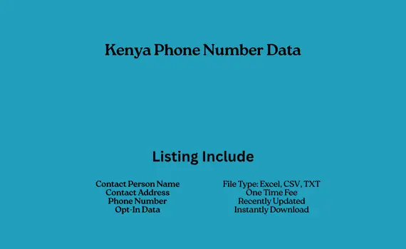 Kenya phone number data