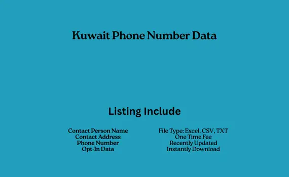 Kuwait phone number data