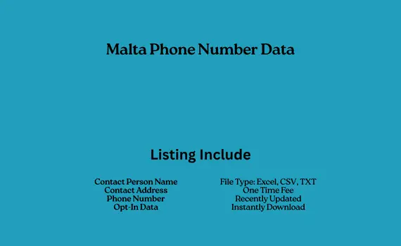 Malta phone number data