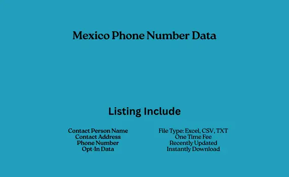 Mexico phone number data