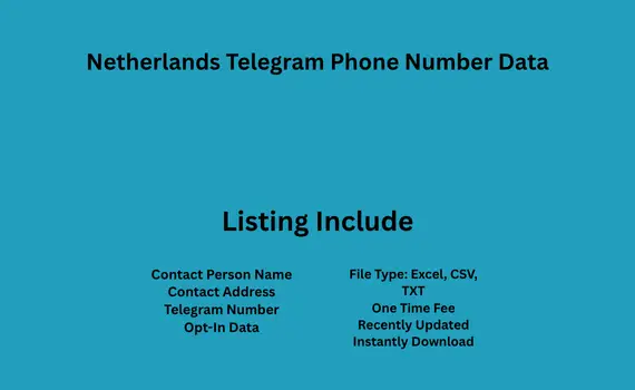 Netherlands telegram phone number data