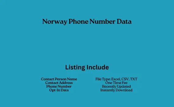 Norway phone number data