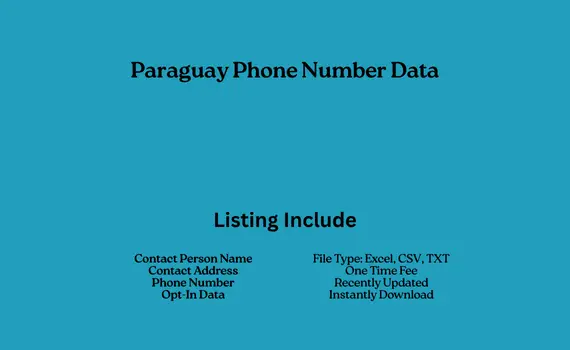 Paraguay phone number data