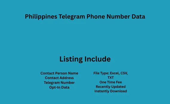 Philippines telegram phone number data