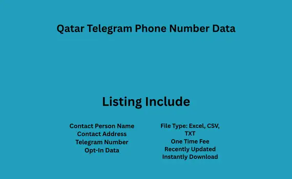 Qatar telegram phone number data
