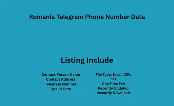Romania telegram phone number data