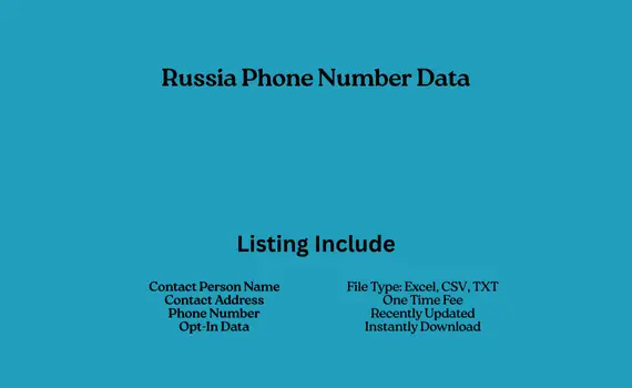 Russia phone number data