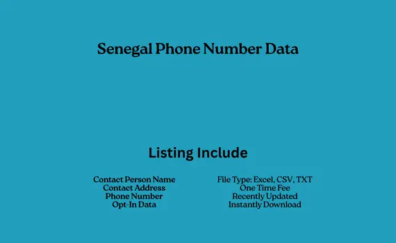 Senegal phone number data
