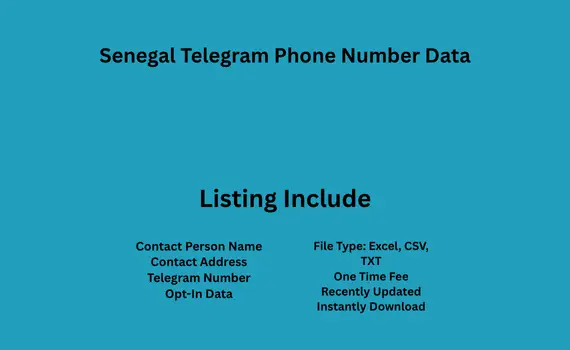 Senegal telegram phone number data