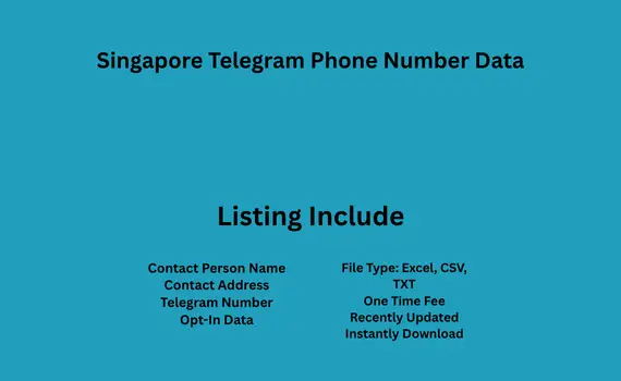 Singapore telegram phone number data