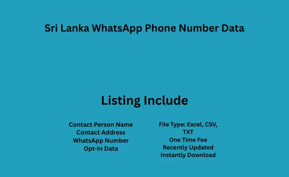 Sri Lanka whatsapp phone number data
