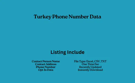 Turkey phone number data