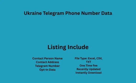 Ukraine telegram phone number data