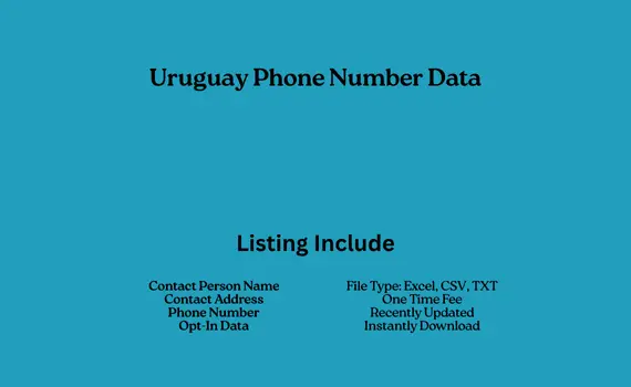 Uruguay phone number data